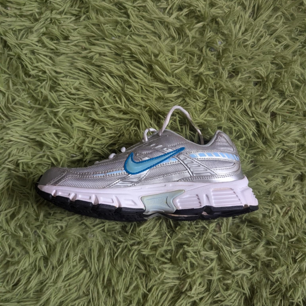Size:8 Nike Initiator Womens Running Shoe Silver Blue White Sneaker